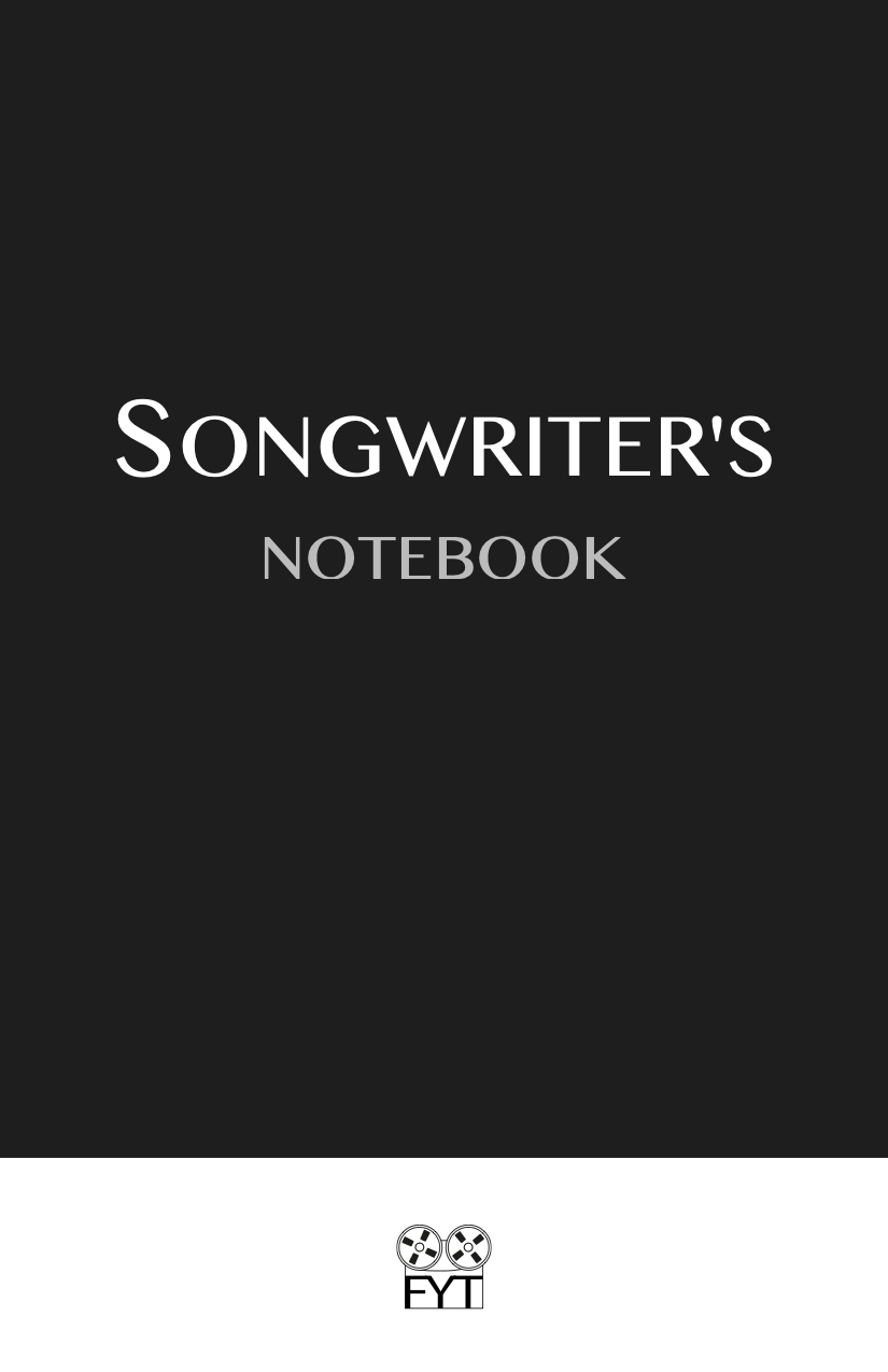 Front cover of the Song Writers notebook