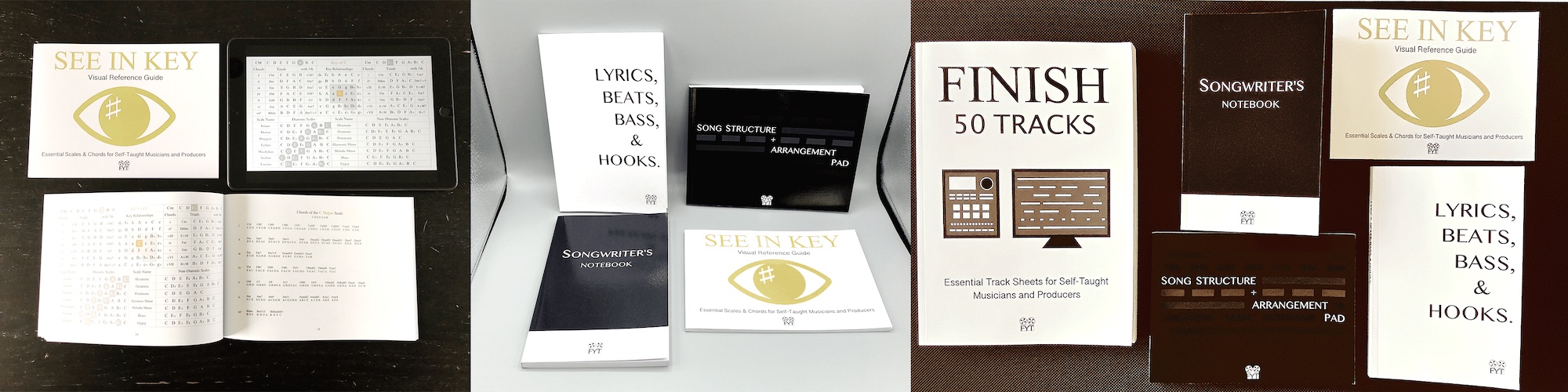A collection of Finish Your Tracks books